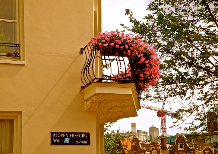 Street Sign and Flowers